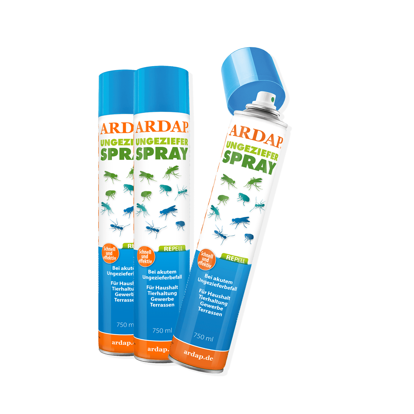 ARDAP Repell Ungezieferspray 3er Pack