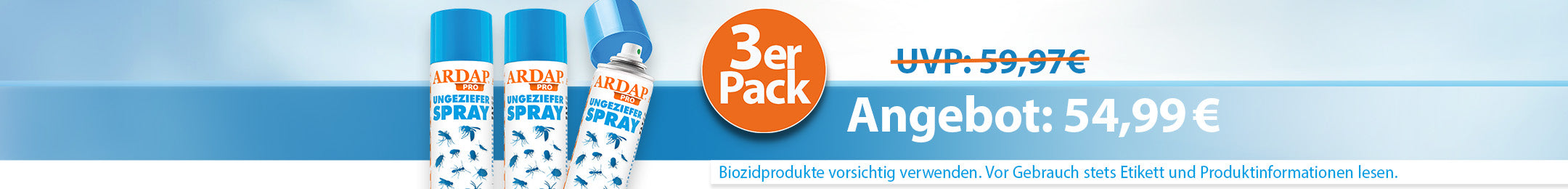 ARDAP Pro Ungezieferspray 3er Pack
