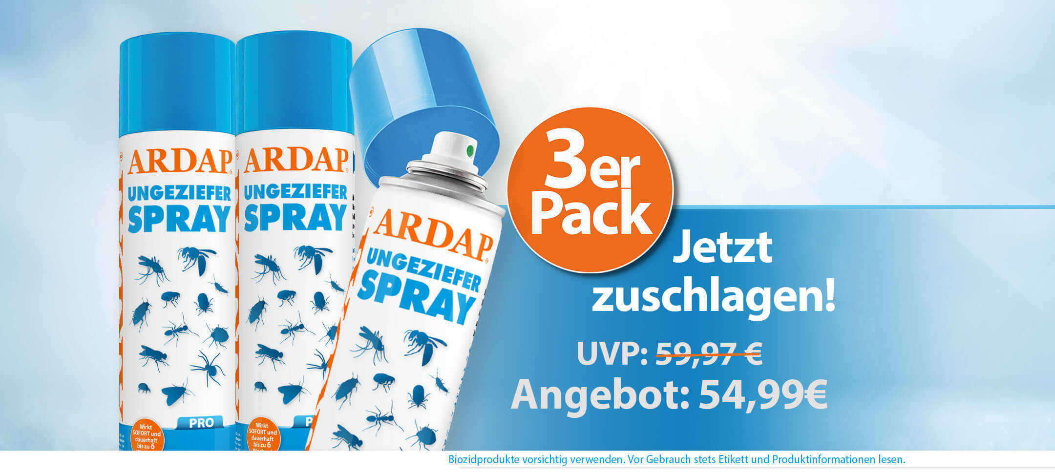 ARDAP Pro Ungezieferspray 3er Pack