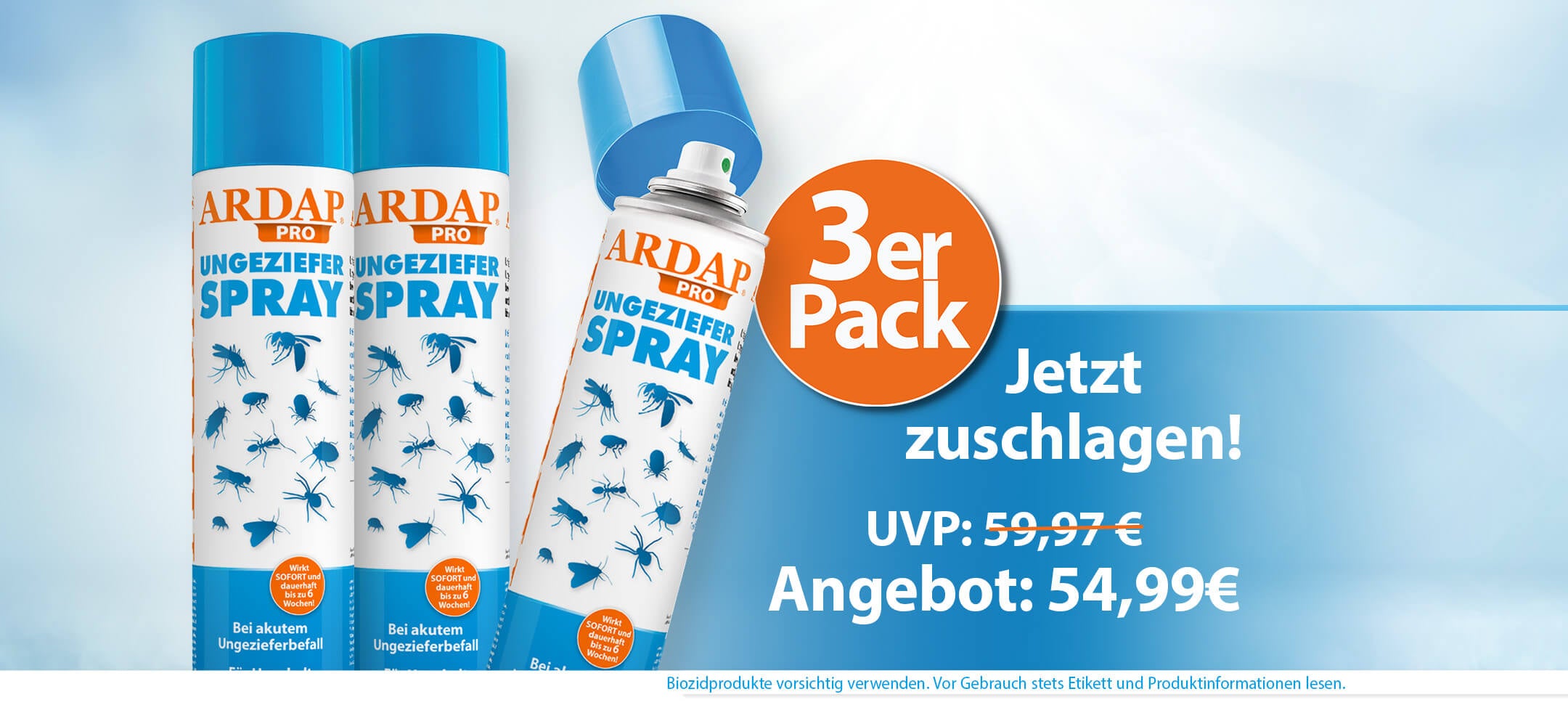 ARDAP Pro Ungezieferspray 3er Pack