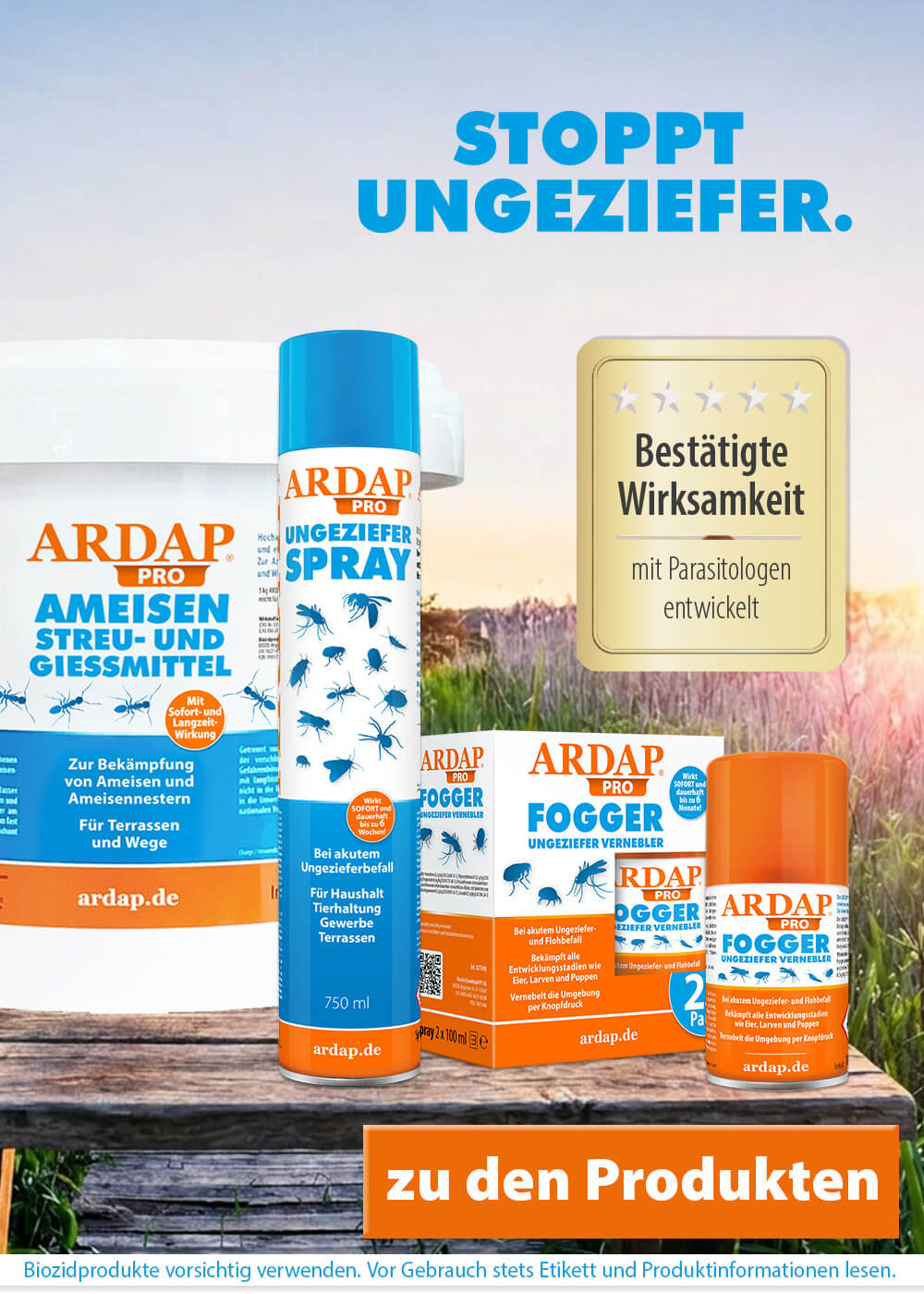 ARDAP stoppt Ungeziefer