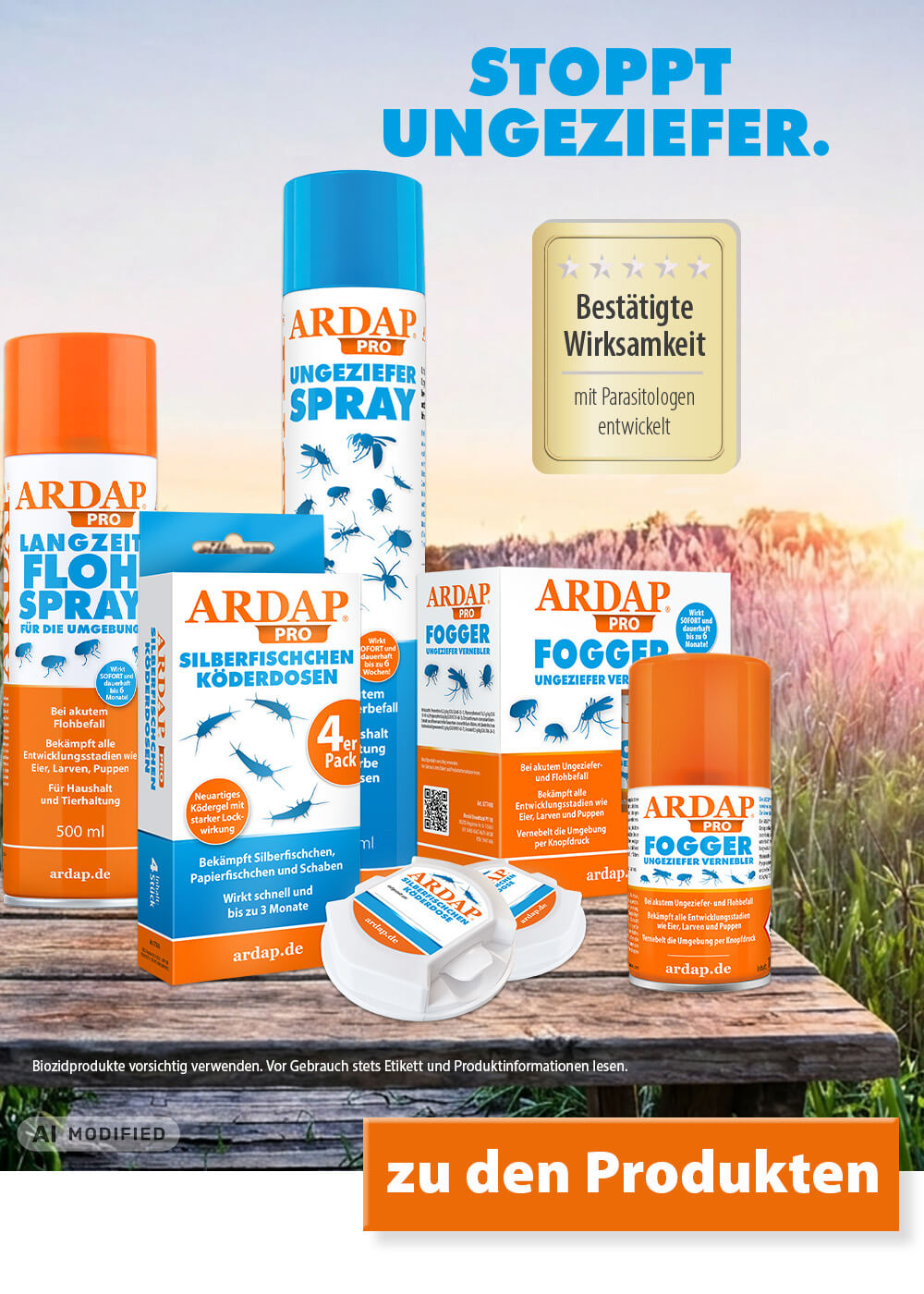ARDAP stoppt Ungeziefer
