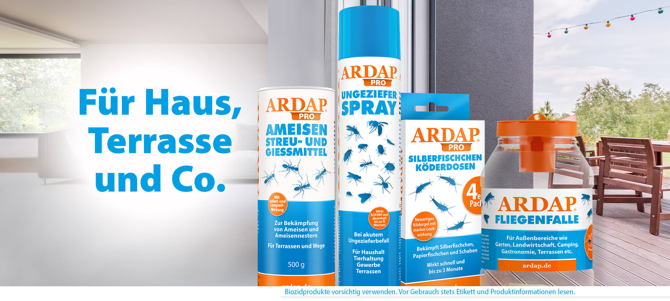 ARDAP Produkte für Haus, Terrasse und Co.
