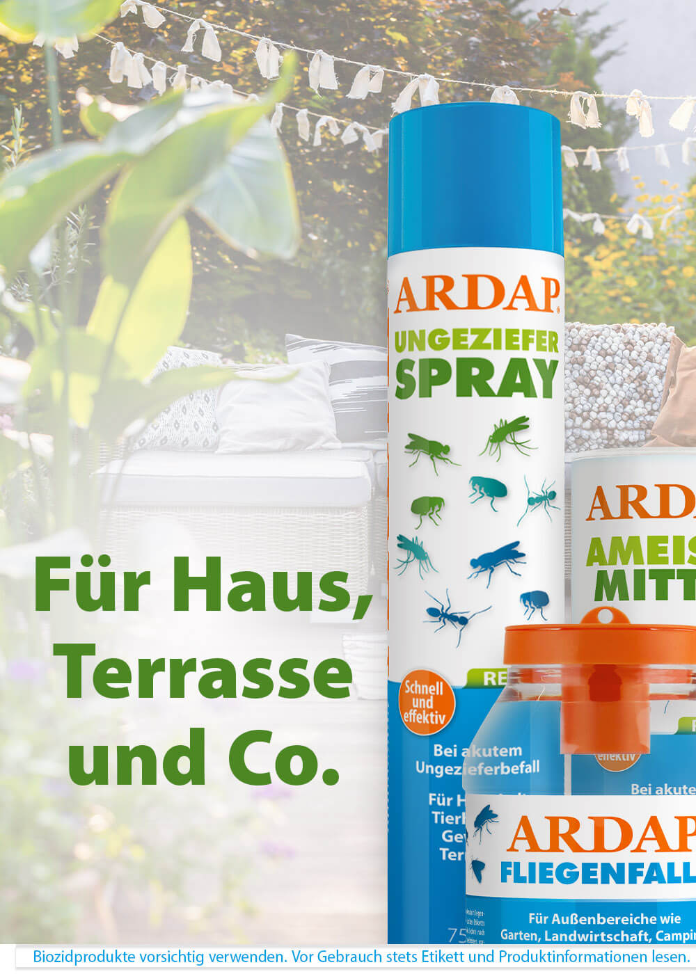 ARDAP Produkte für Haus, Terrasse und Co.