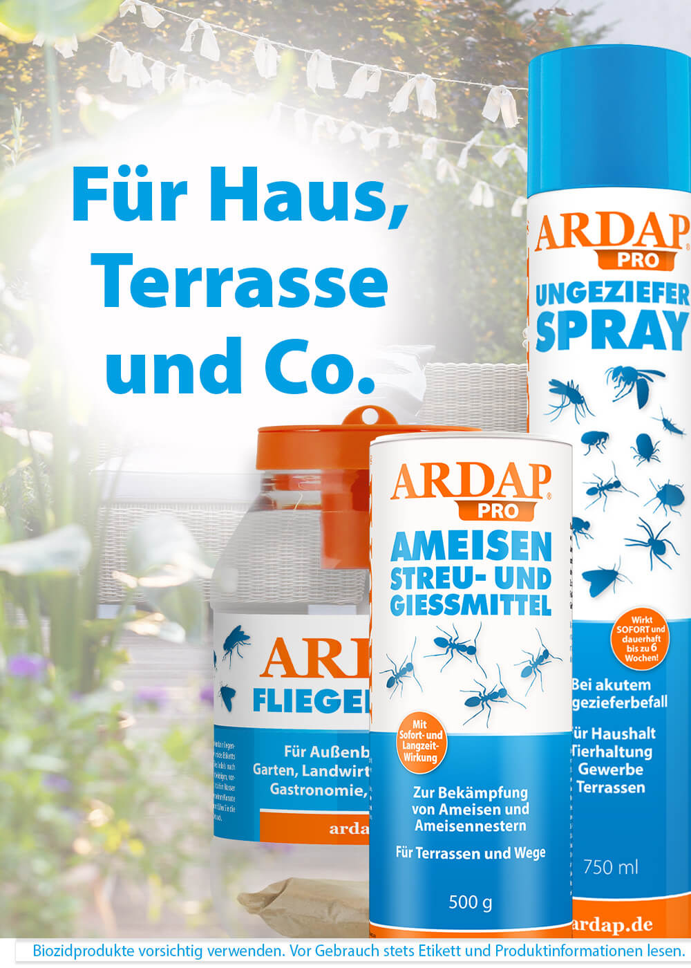 ARDAP Produkte für Haus, Terrasse und Co.