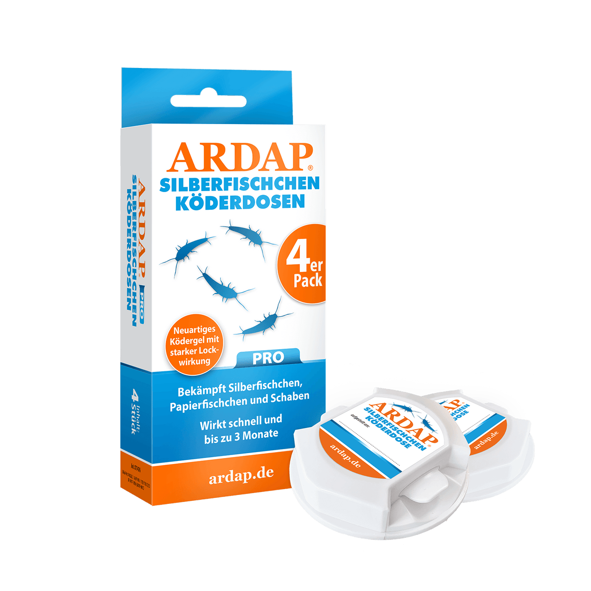 ARDAP Pro Silberfischchenköderdosen