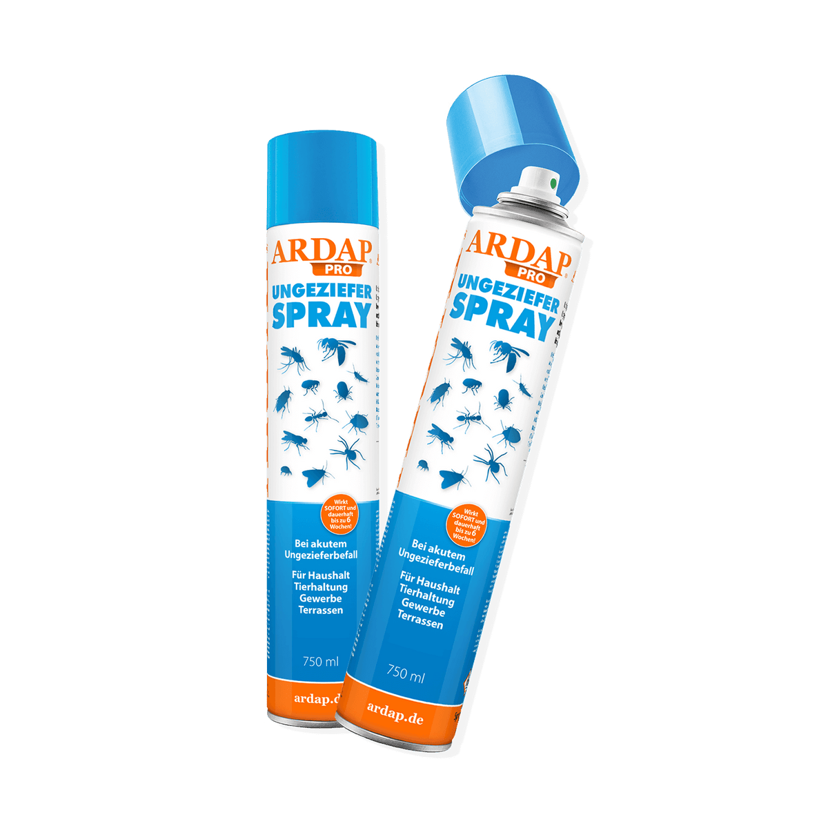 ARDAP Pro Ungezieferspray 750ml 2er Pack