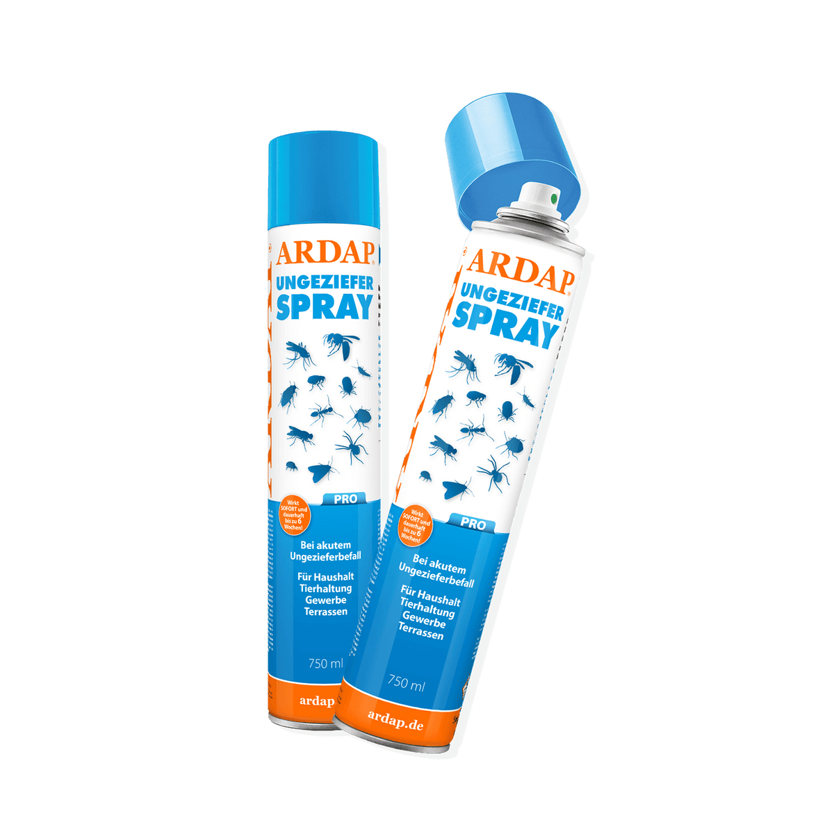 ARDAP Pro Ungezieferspray 750ml 2er Pack