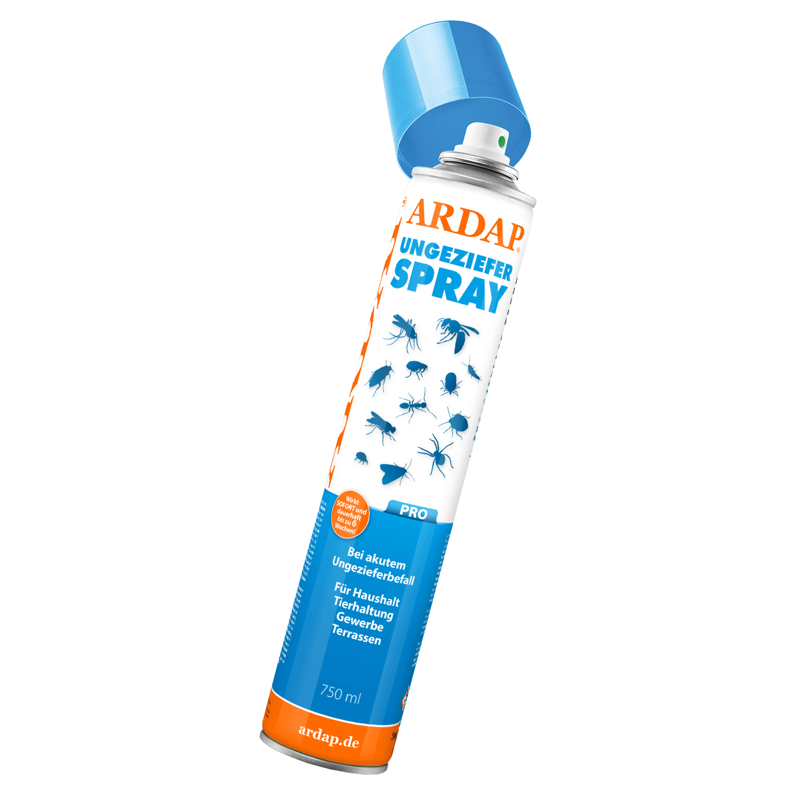 ARDAP Pro Ungezieferspray 750ml schräg