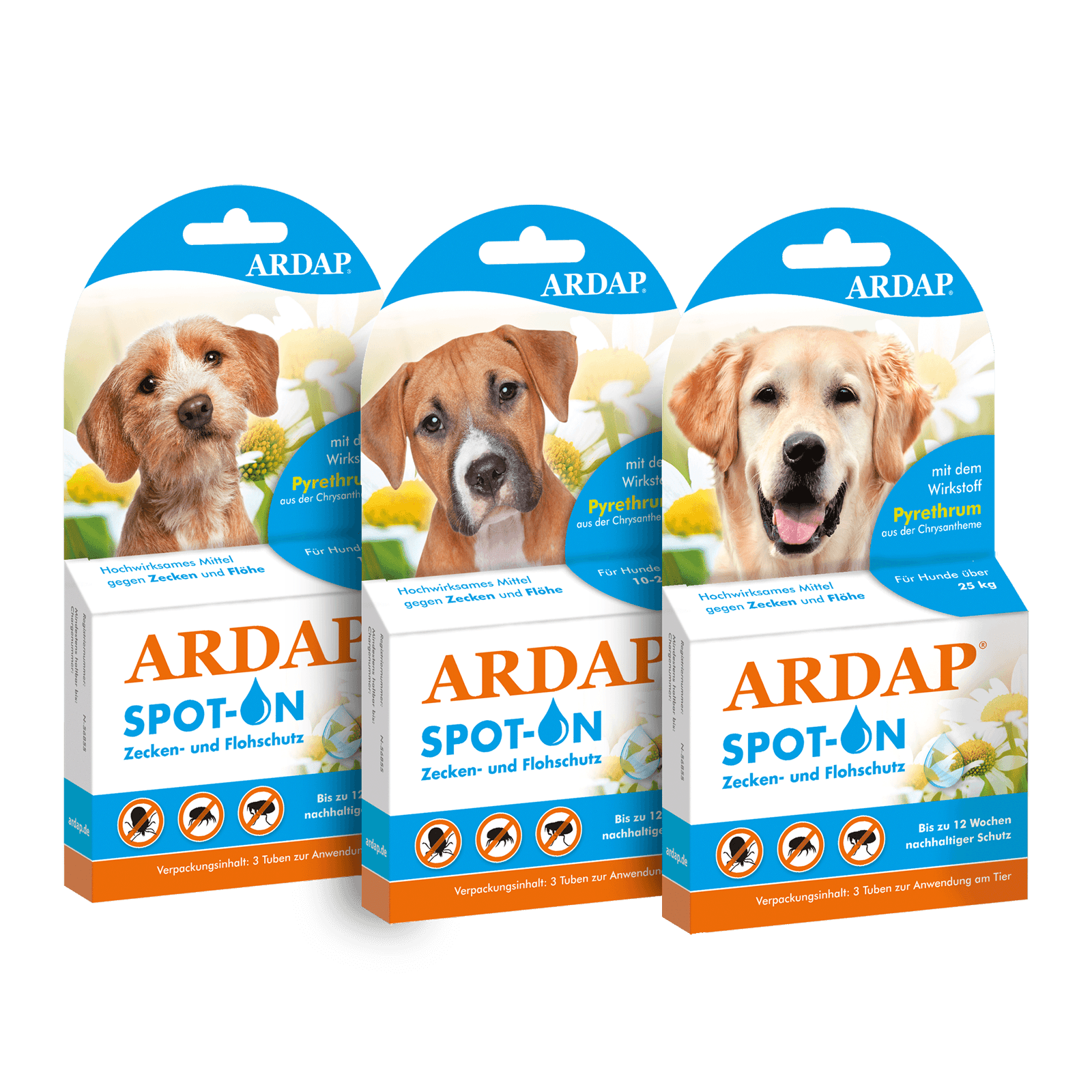 ARDAP Spot ON Zecken und Flohschutz für Hunde Bundle