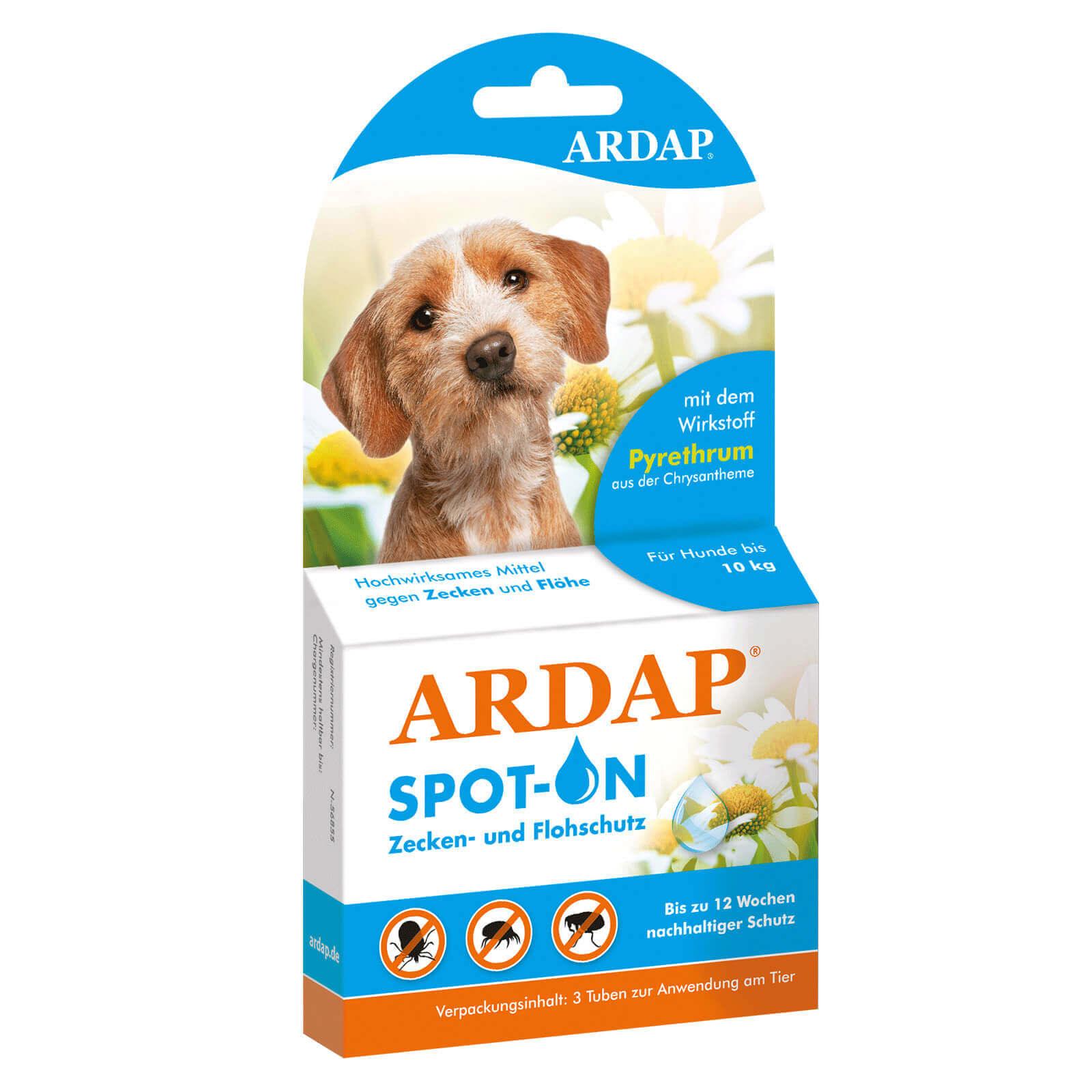 ARDAP Spot-On Zecken und Flohschutz für kleine Hunde