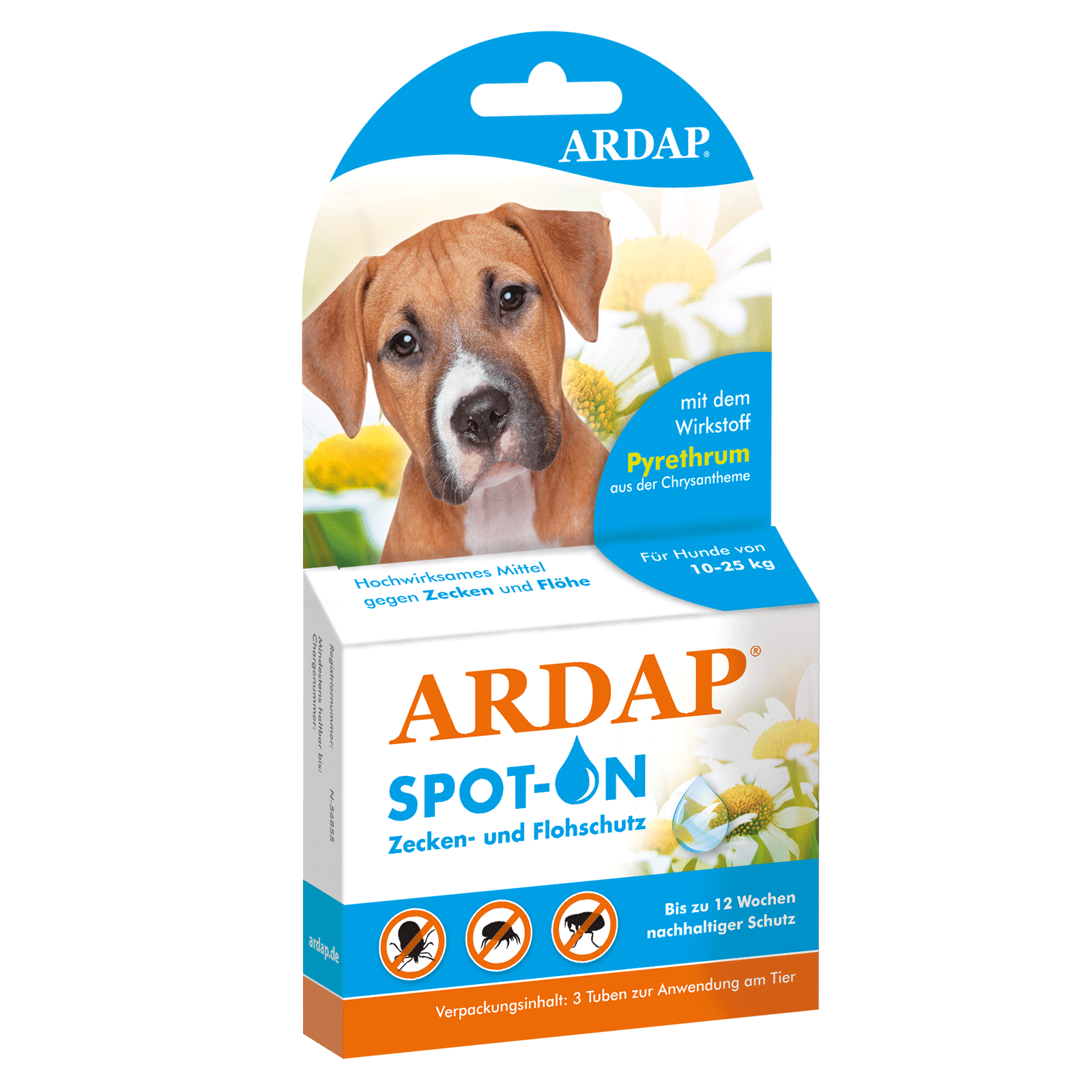 ARDAP Spot-On Zecken und Flohschutz für große Hunde