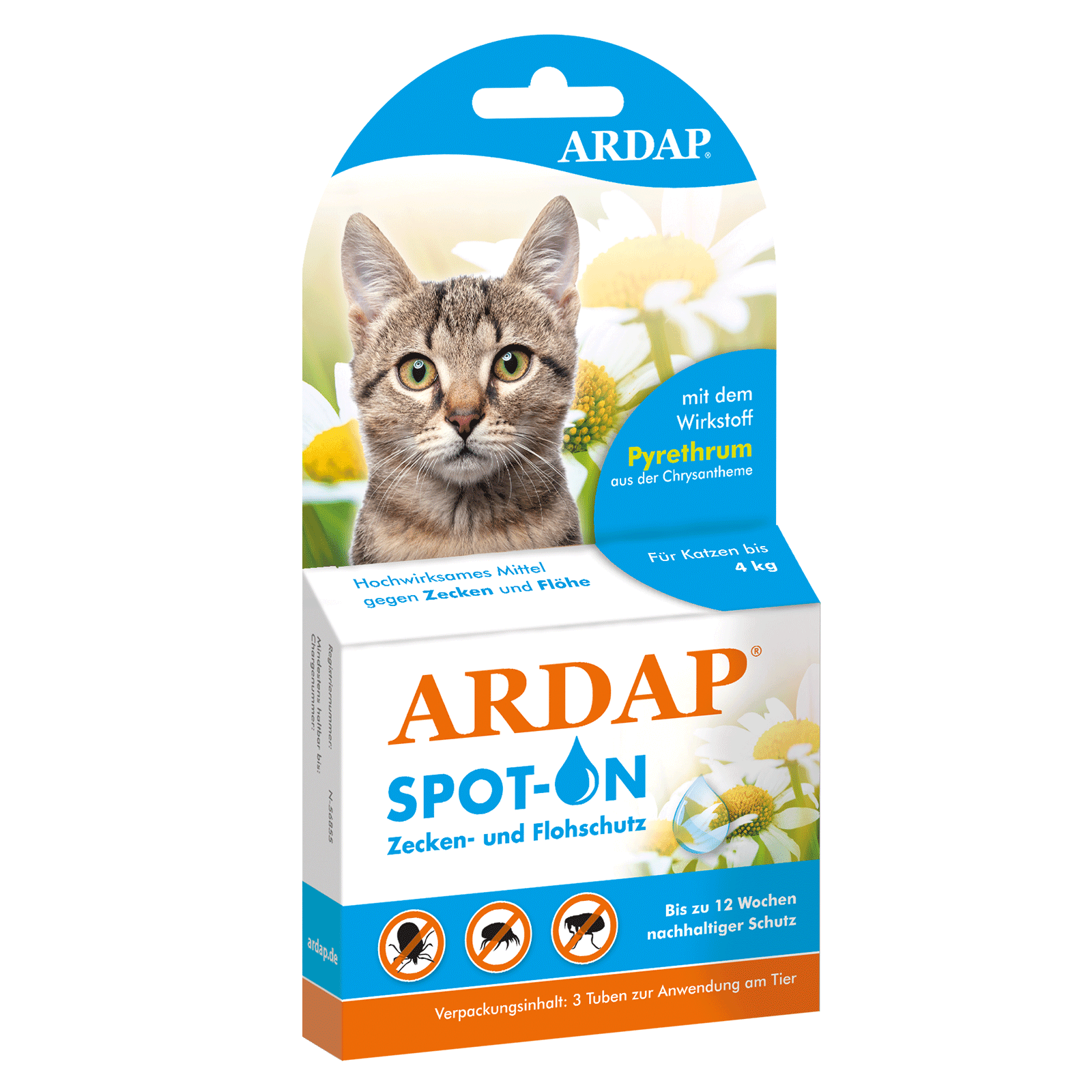 ARDAP Spot-On Zecken und Flohschutz für kleine Katzen