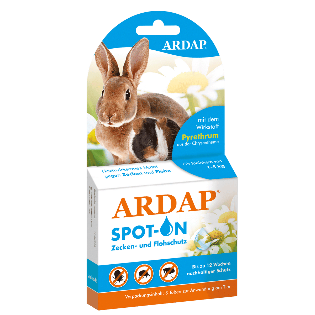 ARDAP Spot-On Zecken- und Flohschutz für Kleintiere 
