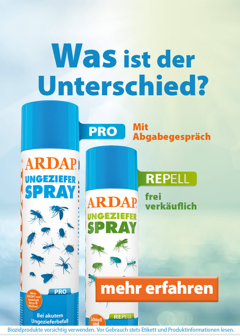 ARDAP - Was ist der Unterschied zwischen Pro und Repell