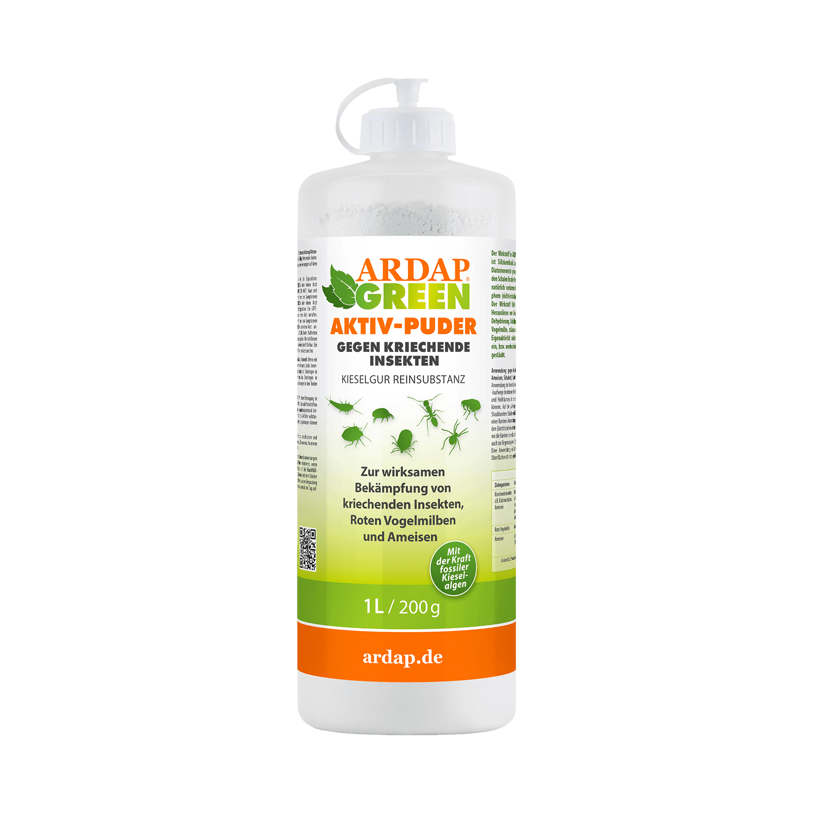 ARDAP GREEN Aktiv Puder mit Kieselerde 200g