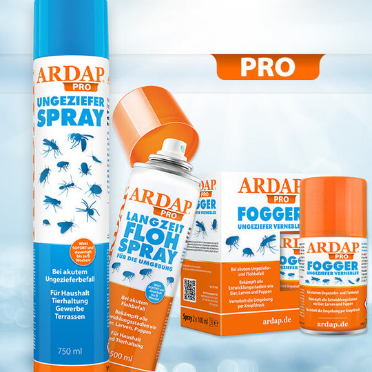 Ardap Fogger Anwendung In Der Wohnung ARDAP Pro Floh-Fogger | bis zu 6 Monate wirksam