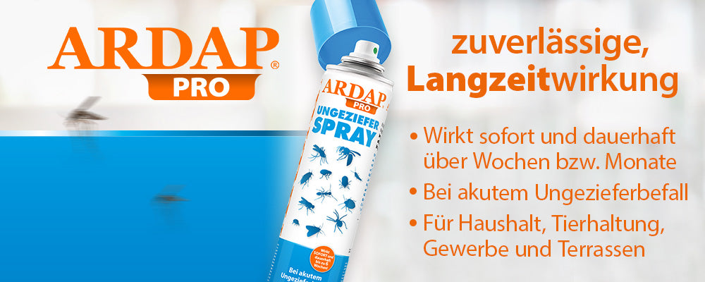 ARDAP Pro Ungezieferspray 750 ml Vorteile