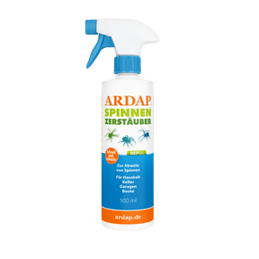 ARDAP Repell Spinnen Zerstäuber 500ml - Für Haushalt, Keller, Garage, Boote - Abwehr von Spinnen