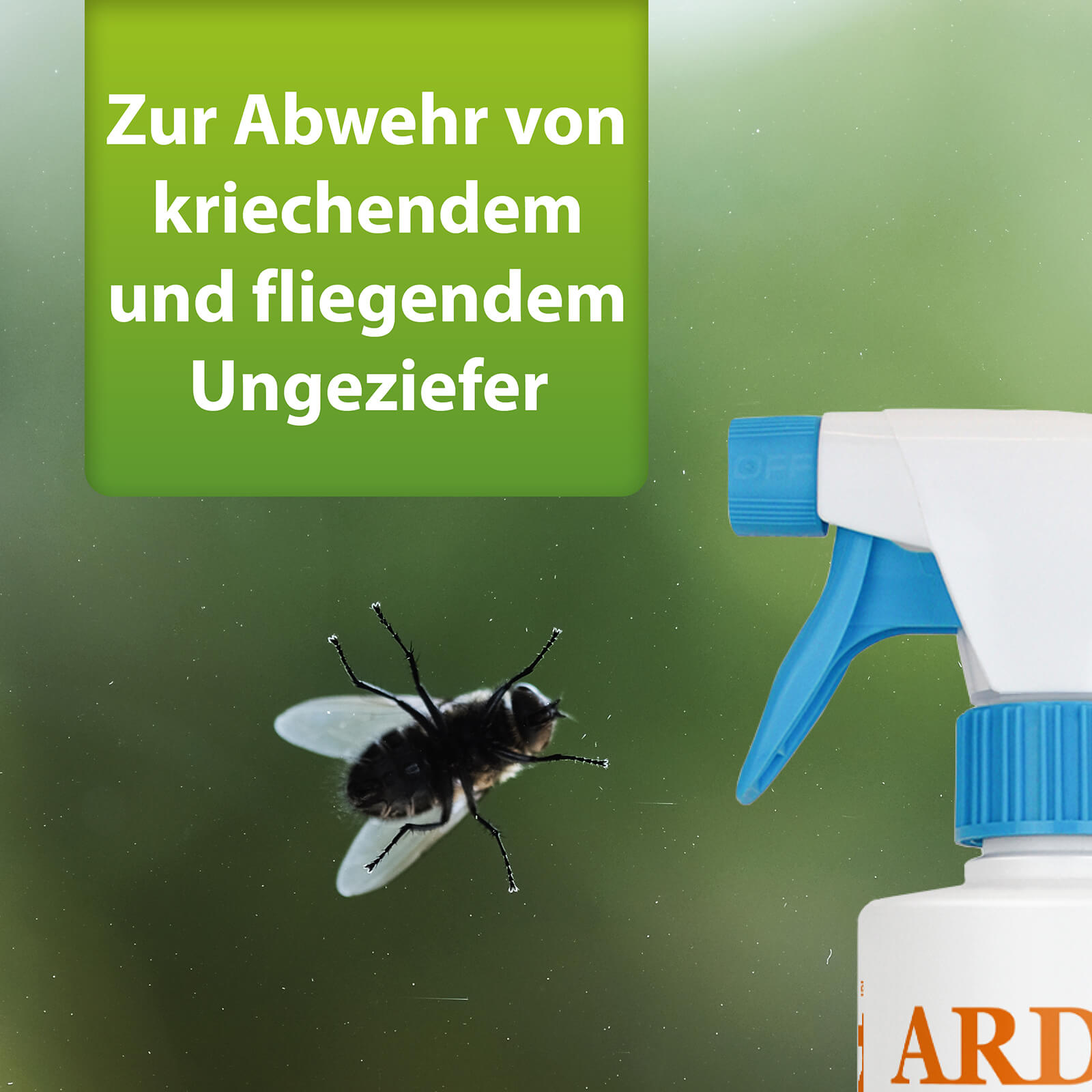 ARDAP Repell Zerstäuber ist zur Abwehr von kriechendem und fliegendem Ungeziefer