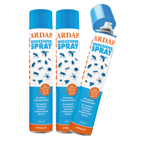 ARDAP Ungezieferspray Insektenspray 750ml 3er Pack