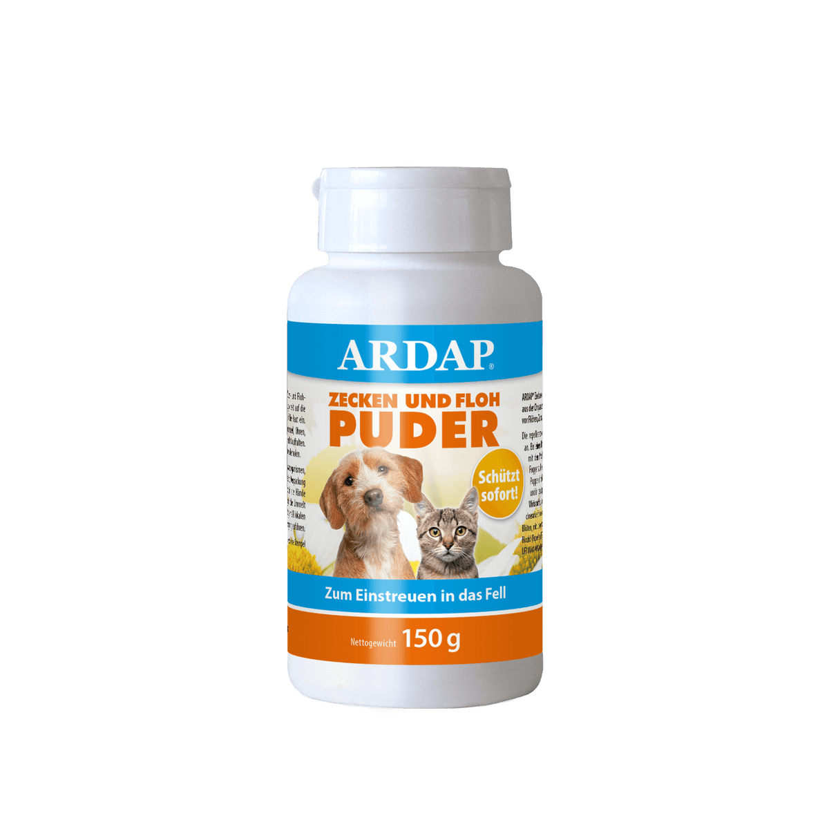 ARDAP Zecken und Floh Puder für Hund und Katze