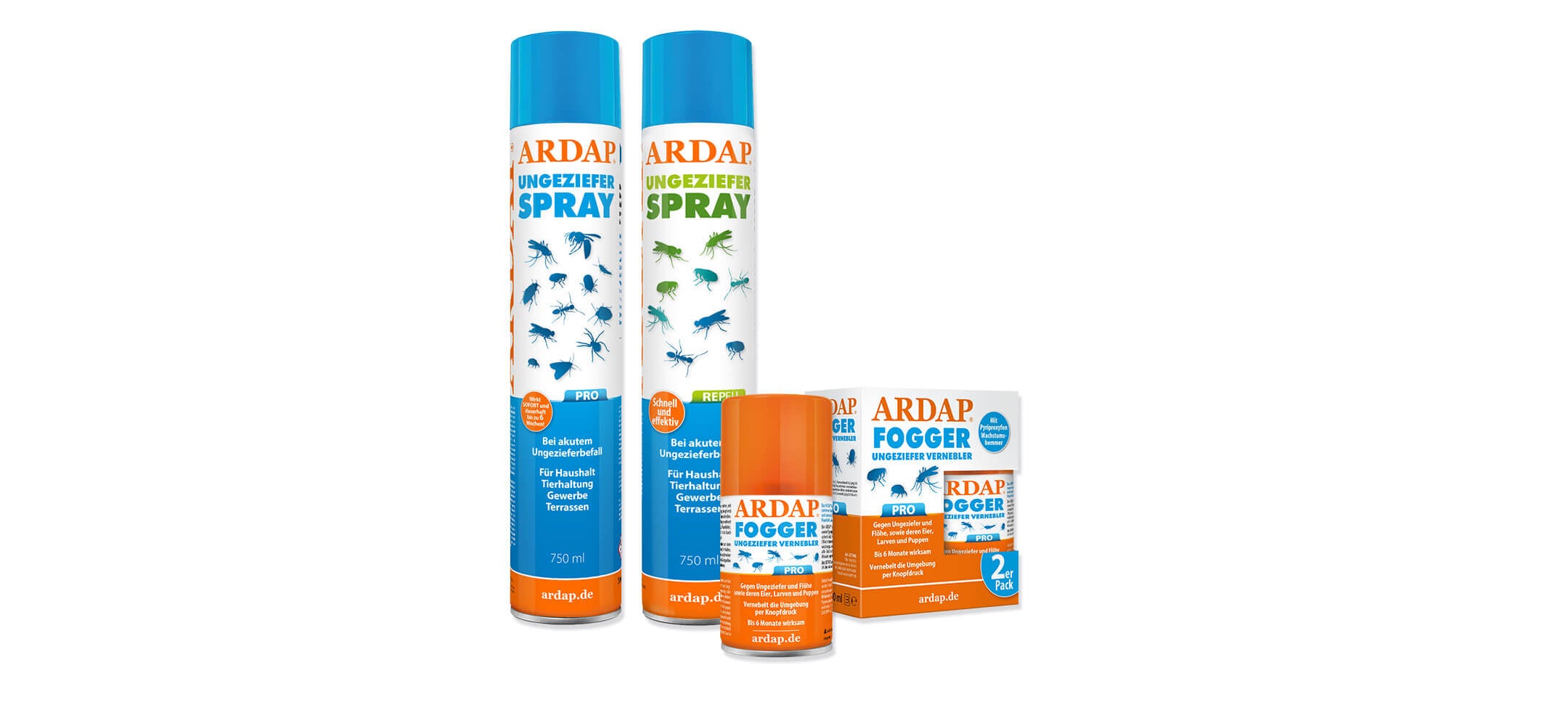 ARDAP PRO Ungezieferspray- ARDAP PRO Fogger - ARDAP REPELL Ungezieferspray